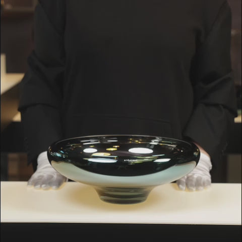 DECO large teal bowl