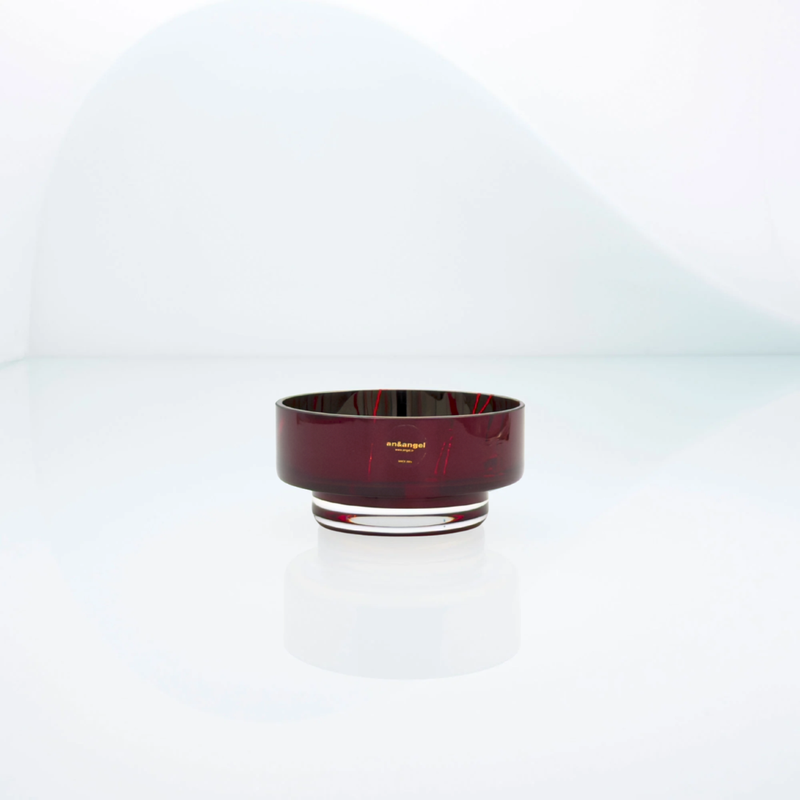 MOON mini splashed red bowl