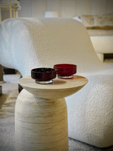 MOON mini splashed red bowl