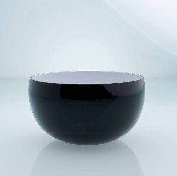 black&white large round bowl